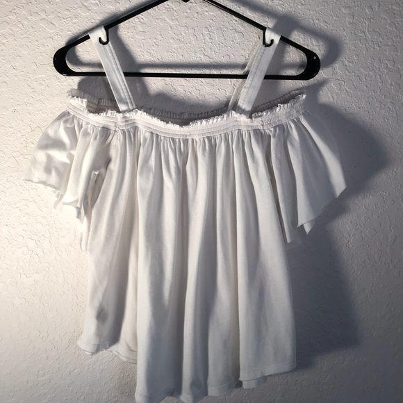 Free People We the Free white cold shoulder size S - Picture 7 of 8